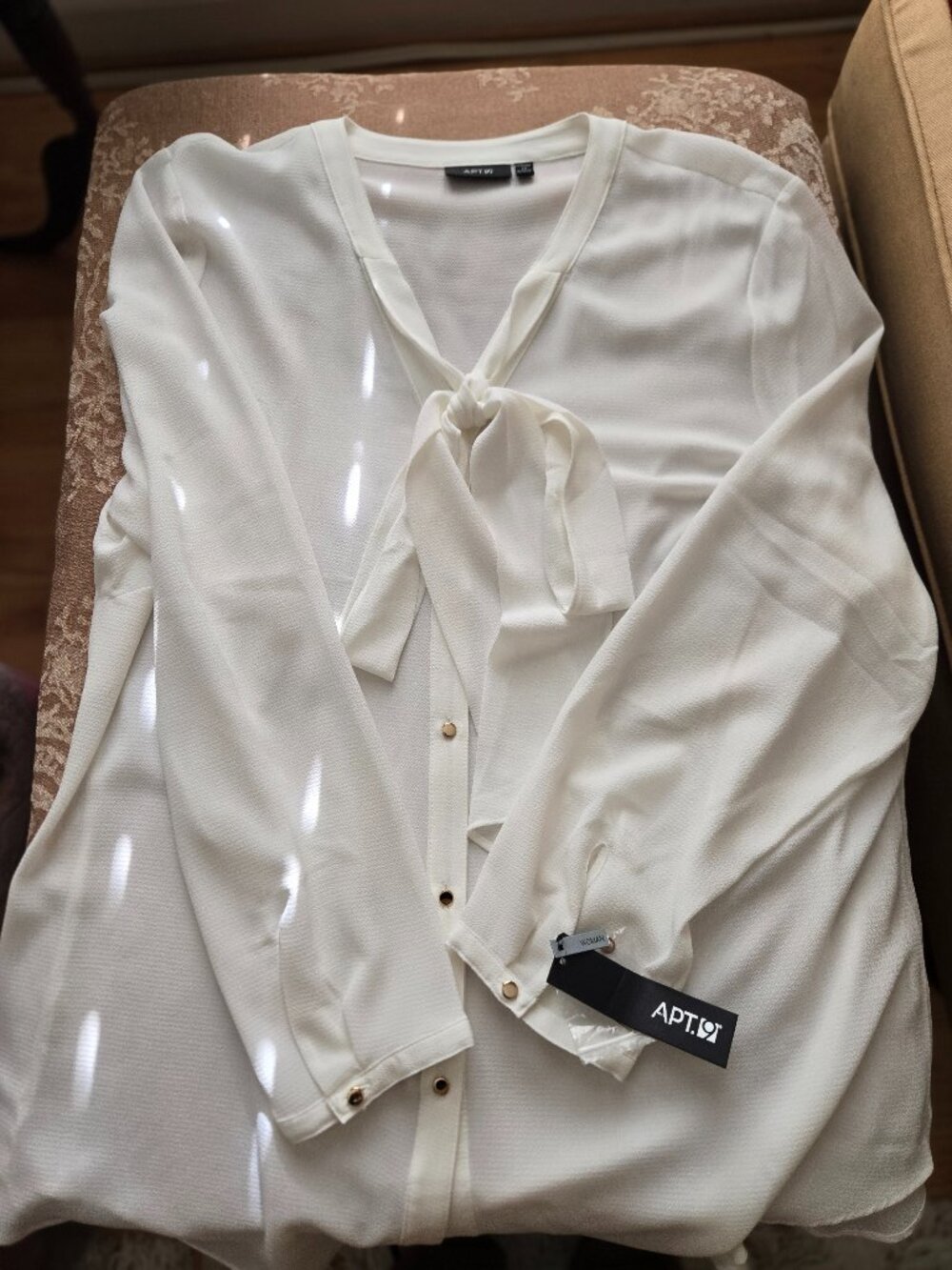 NWT Apt9 Tie Blouse - Size 1X